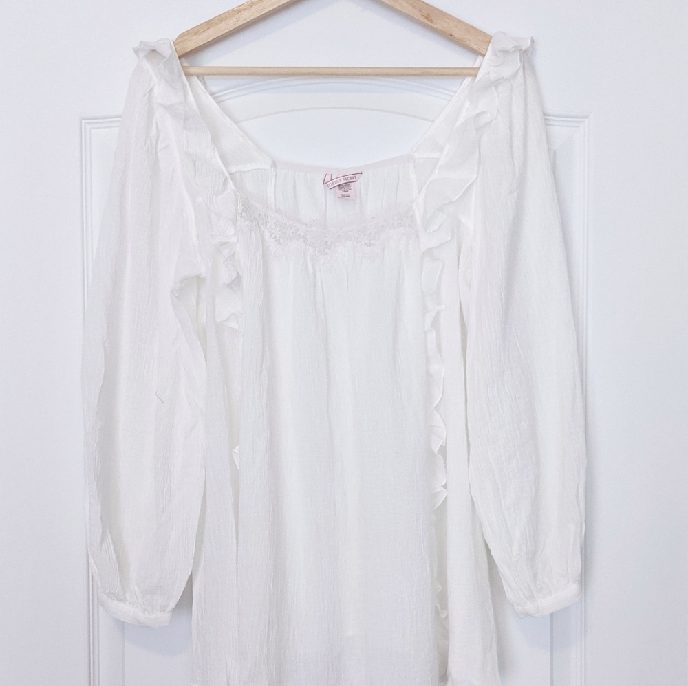 Crinkled lace boho tunic